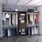 Tuhome Plego 69in W, 118in W Drawers Closet System, 5 Shelves, 4 Hanging Rods, Three Drawers, Dark Walnut CLC5363 - alternate 5